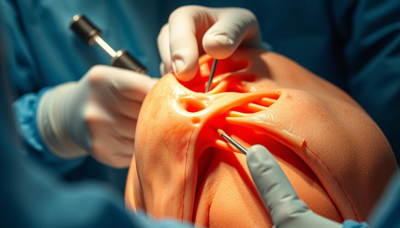 Arthroskopische Schulteroperation Verfahren