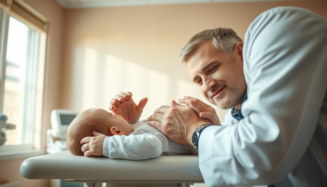 Baby Hautuntersuchung beim Kinderarzt