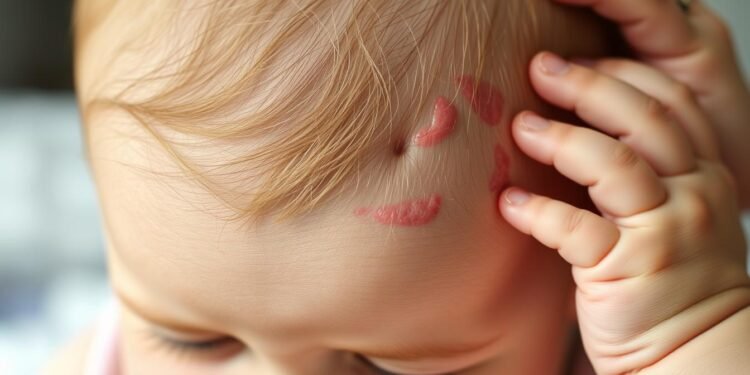 Baby Kopfjucken Hautprobleme