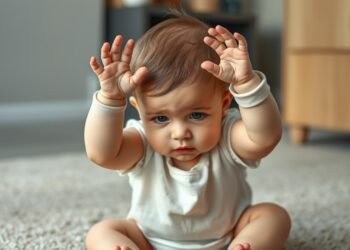 Baby schlägt Kopf Entwicklung