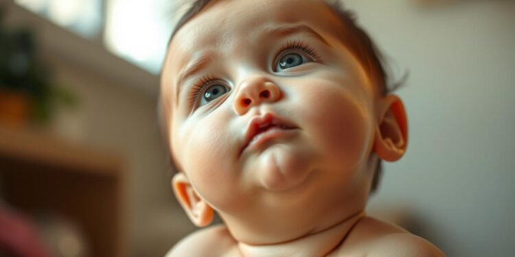 Baby schüttelt Kopf Entwicklung