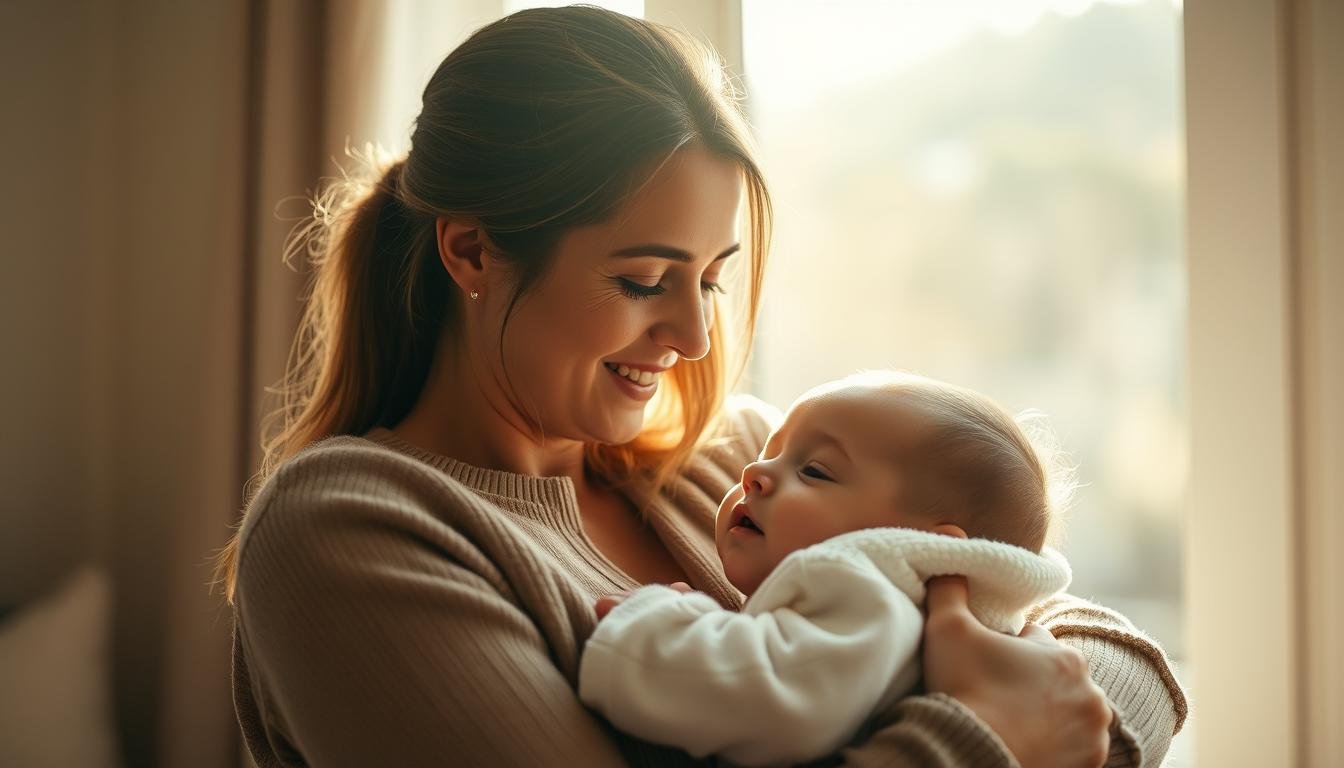 Eltern und Baby Interaktion