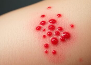 Gürtelrose Ausschlag unter den Achseln