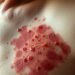 Gürtelrose unter der Brust Herpes Zoster