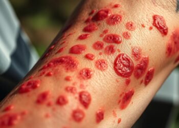 Hautausschlag nach Gartenarbeit Bilder