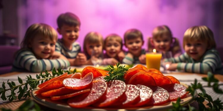 Salami und Kinder