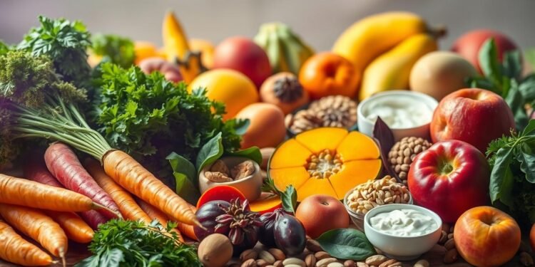 Vitamin-A-Quellen in verschiedenen Lebensmitteln